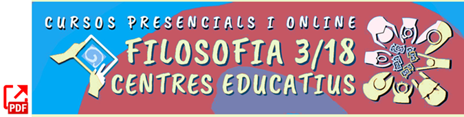 CURSOS FILOSOFIA 3/18 PER CENTRES ESCOLARS
