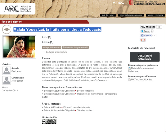 Malala Yousafzai, la lluita per al dret a l'educació, d'Eva Lájara.