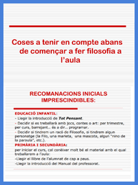 fer filosofia a
l’aula